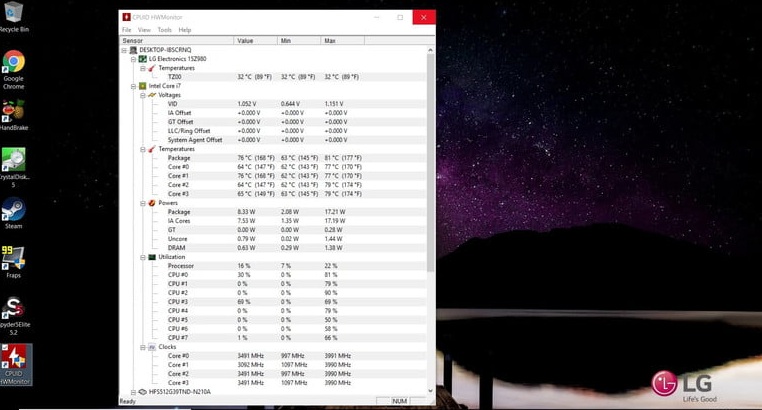 HWMonitor - Computer monitoring solution