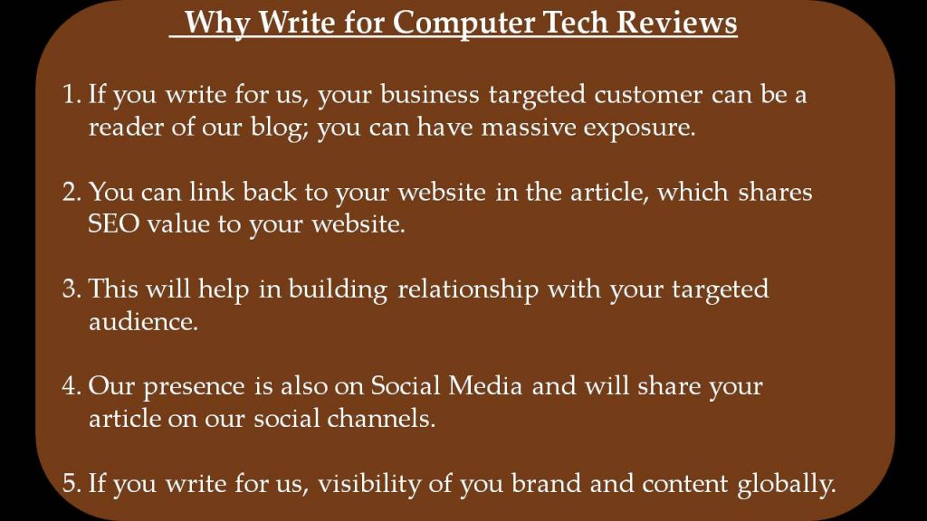 Android Write for Us - Why Write for Computer Tech Reviews