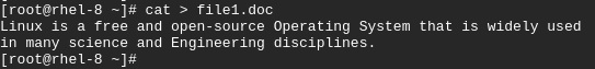 Image Result for Create a new file using the cat command