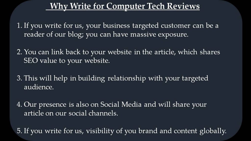 IoT Write for us - Why Write for Computer Tech Reviews