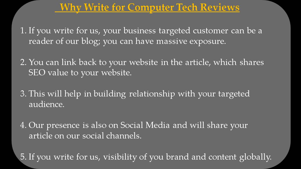 VOIP Write For Us - Why Write for Computer Tech Reviews