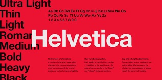 Overused Font 1 - Helvetica