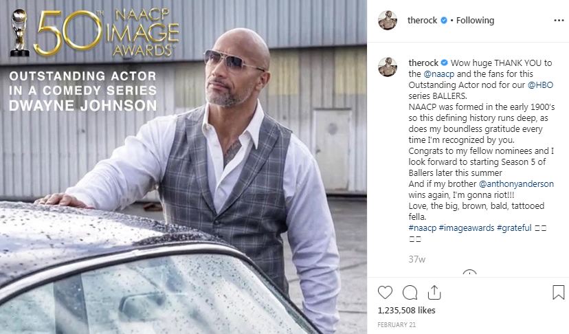 Outstanding Actor in a Comedy Series - Dwayne Johnson