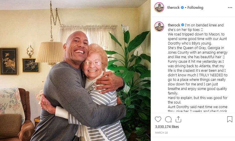 The Rock with her Aunt Dorothy