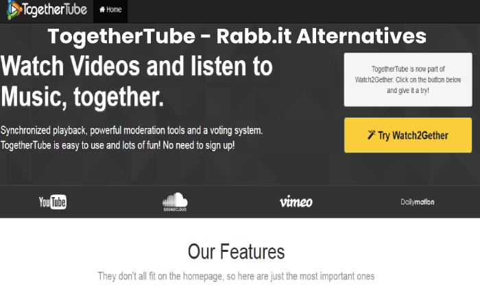 TogetherTube - Rabb.it Alternatives
