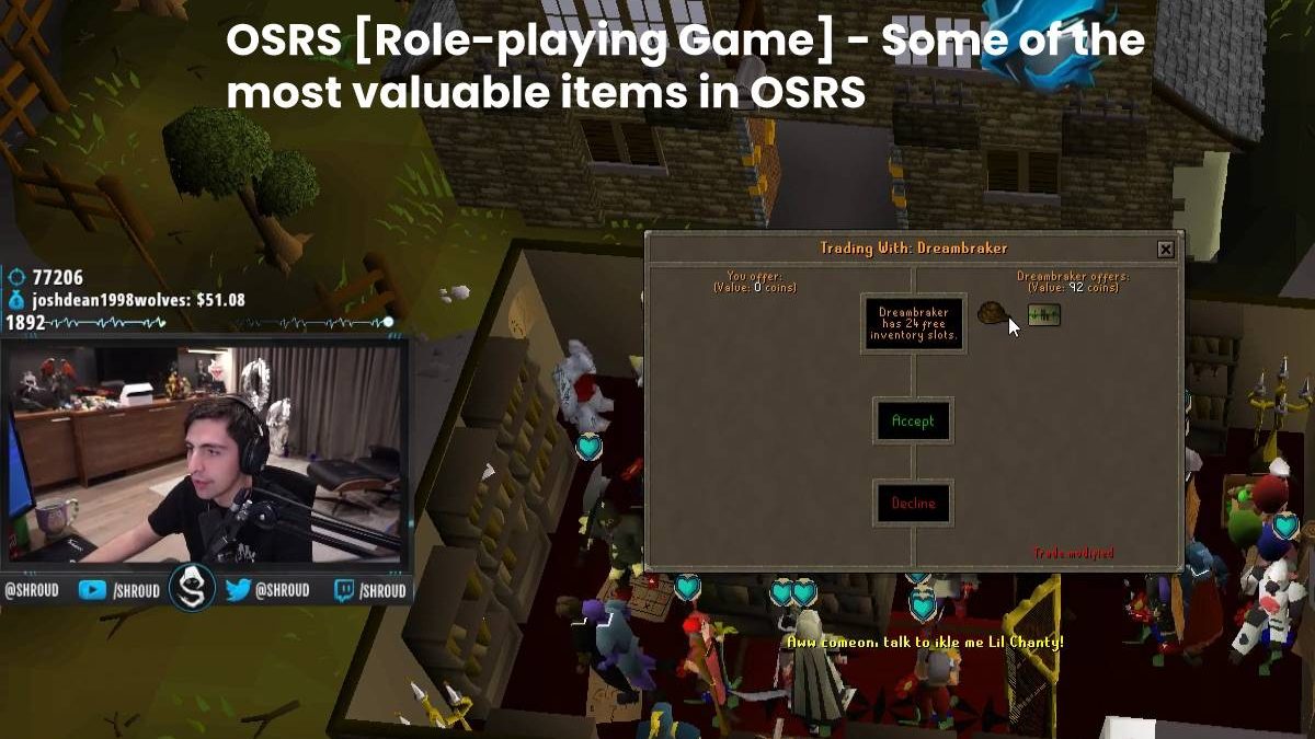OSRS [Role-playing Game] – Some of the most valuable items in OSRS