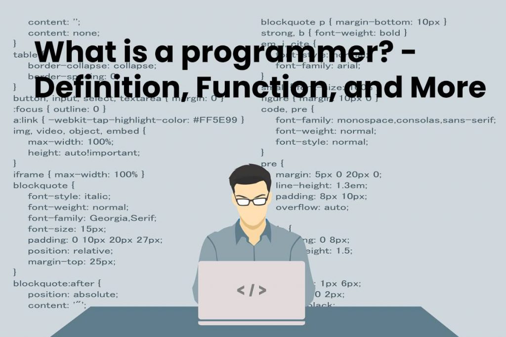 What is a programmer? - Definition, Functions, and More