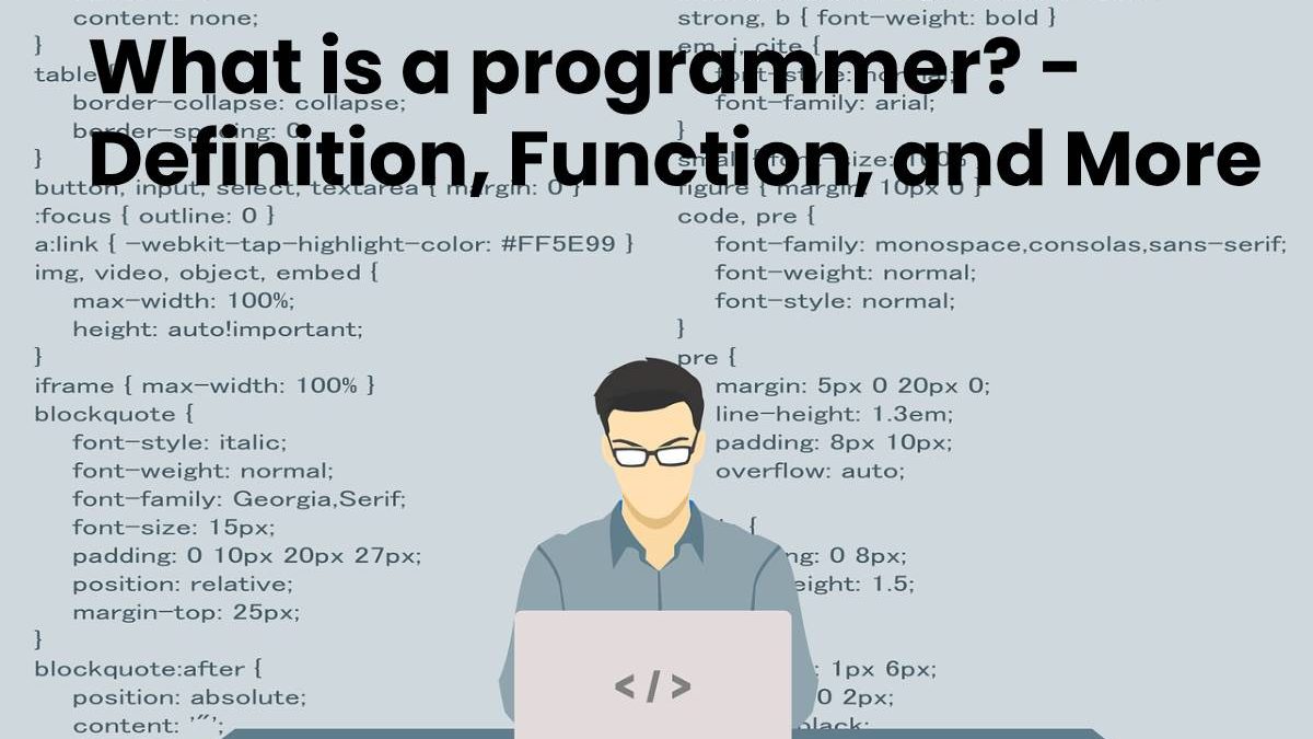 What is a Programmer? – Definition, Functions, and More