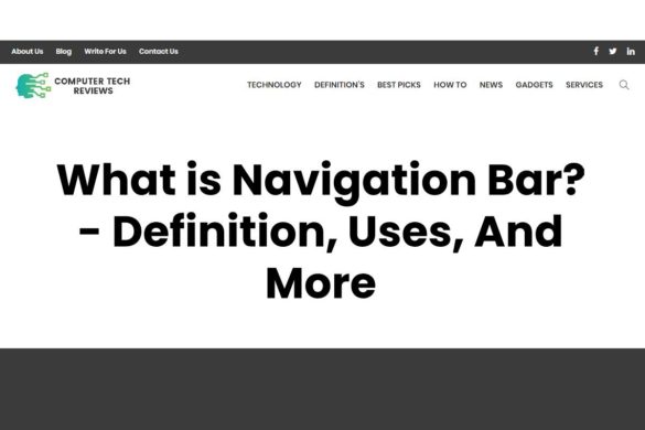 What is Navigation Bar? - Definition, Uses, And More