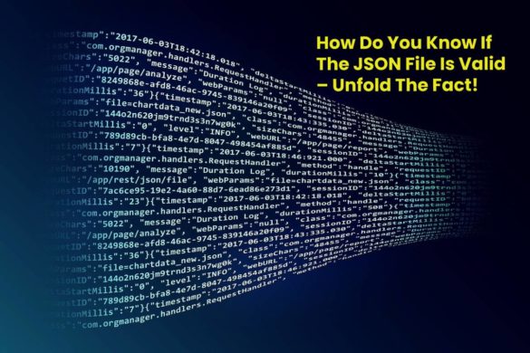 How Do You Know If The JSON File Is Valid