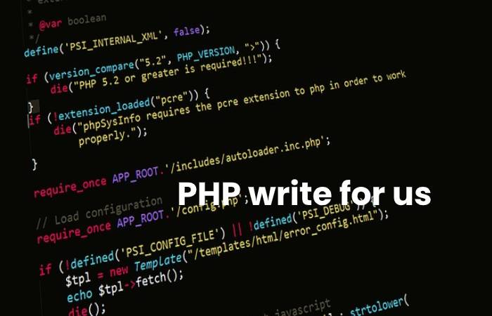 PHP write for us image