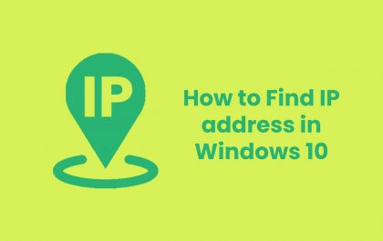 How to Find IP address in Windows 10