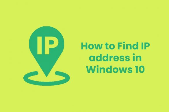 How to Find IP address in Windows 10