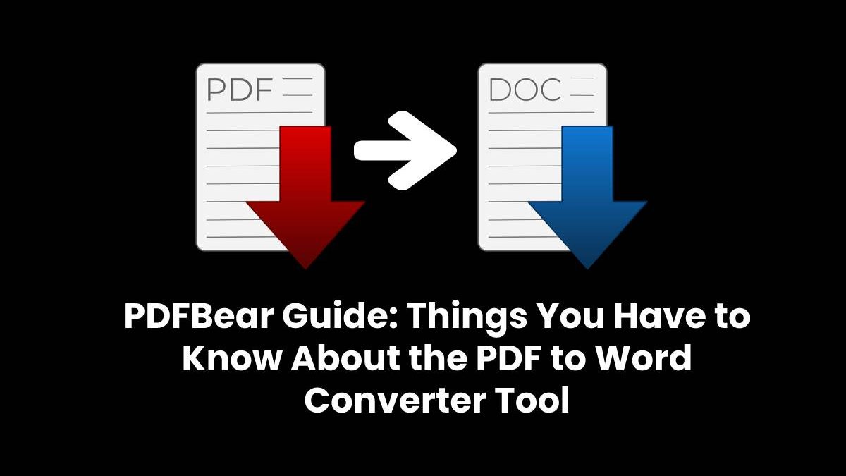 PDFBear Guide: Things You Have to Know About the PDF to Word Converter Tool