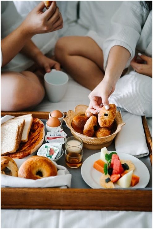 Breakfast In Bed To Start The Day