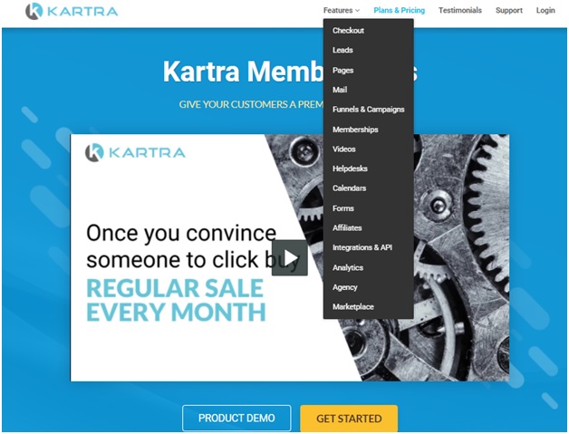Kartra key features