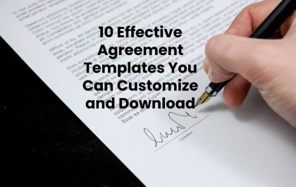 10 Effective Agreement Templates You Can Customize and Download