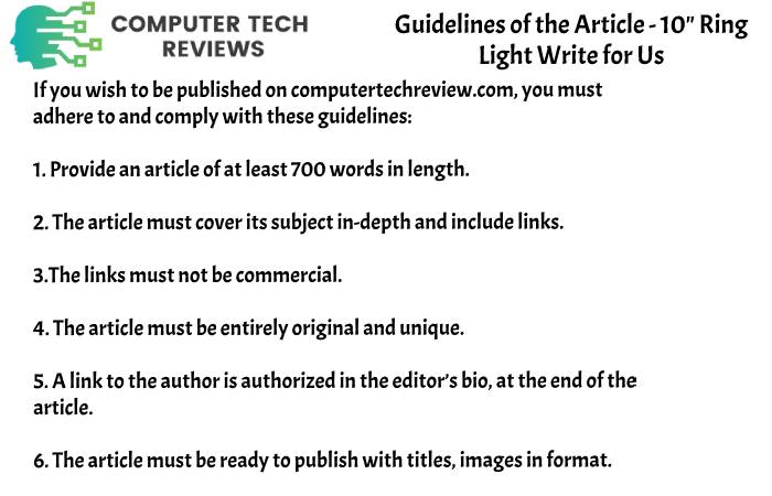 guidelines CTR write for Ring light 