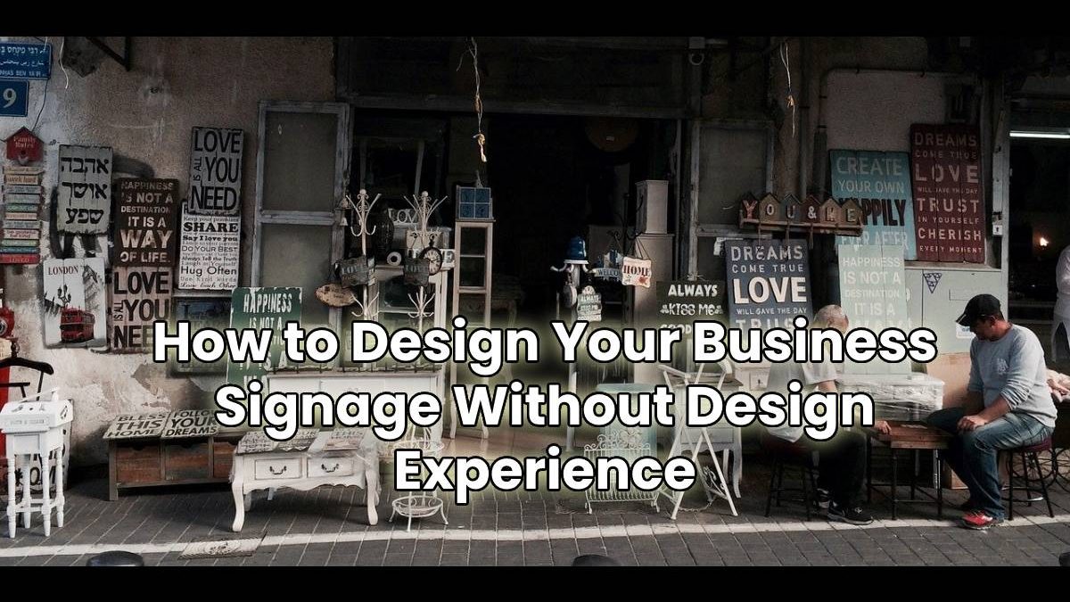 How to Design Your Business Signage Without Design Experience