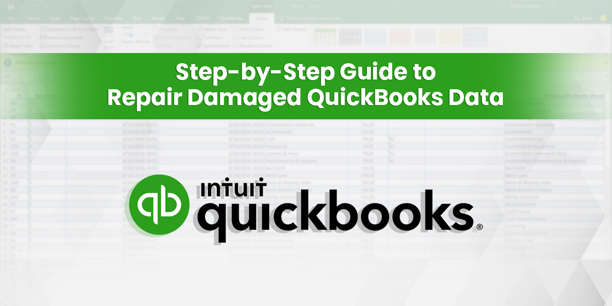 Step-by-Step Guide to Repair Damaged QuickBooks Data