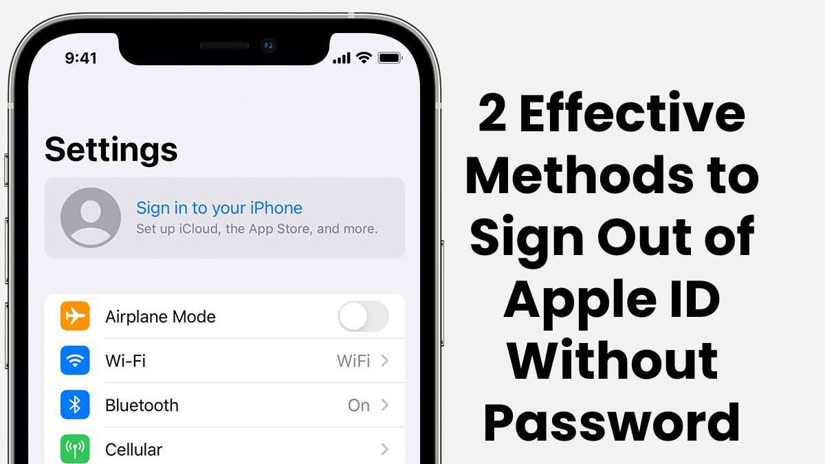 2 Effective Methods to Sign Out of Apple ID Without Password