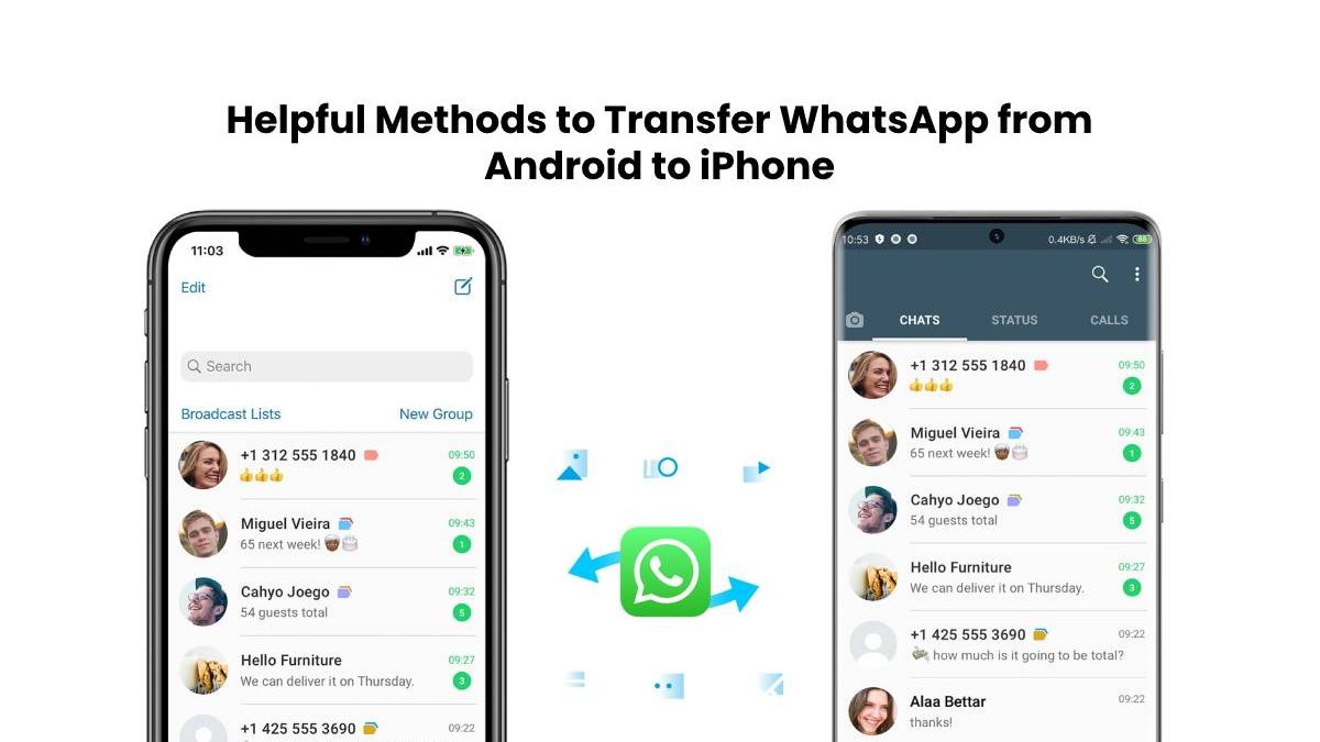 Helpful Methods to Transfer WhatsApp from Android to iPhone