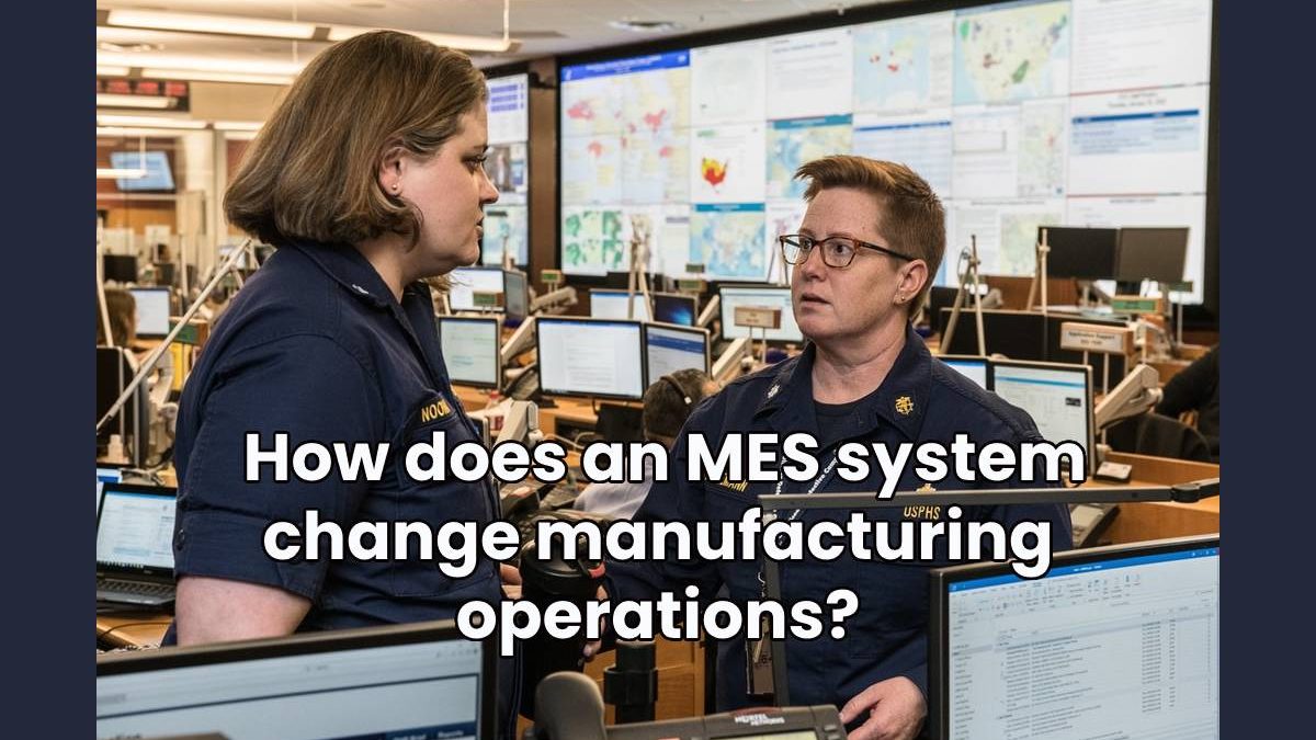  How does an MES system change manufacturing operations?