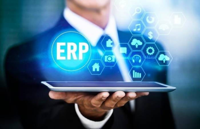 Diagram on cloud and on-premise ERP