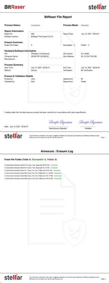 Features of BitRaser File Eraser