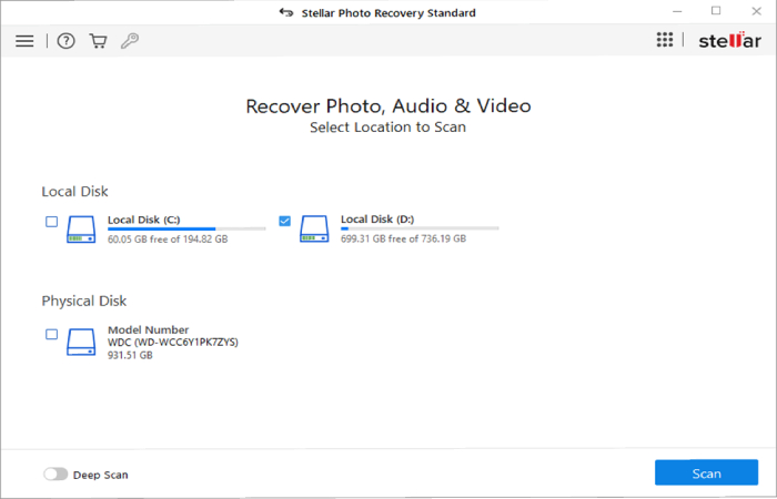 Steps to recover deleted photos from any Storage Device on Windows_