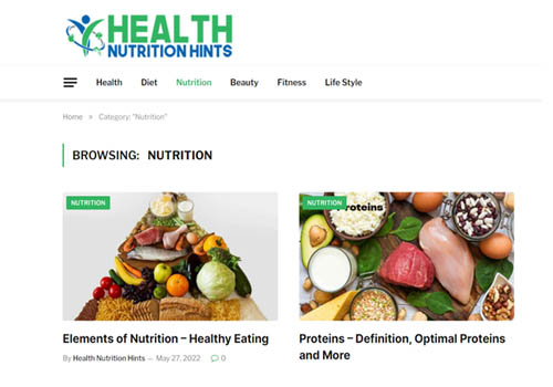 Health Nutrition Hints