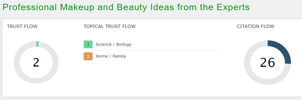 Trust Flow of The Makeup and Beauty