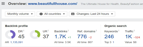 Domain Rating of Beautifull House