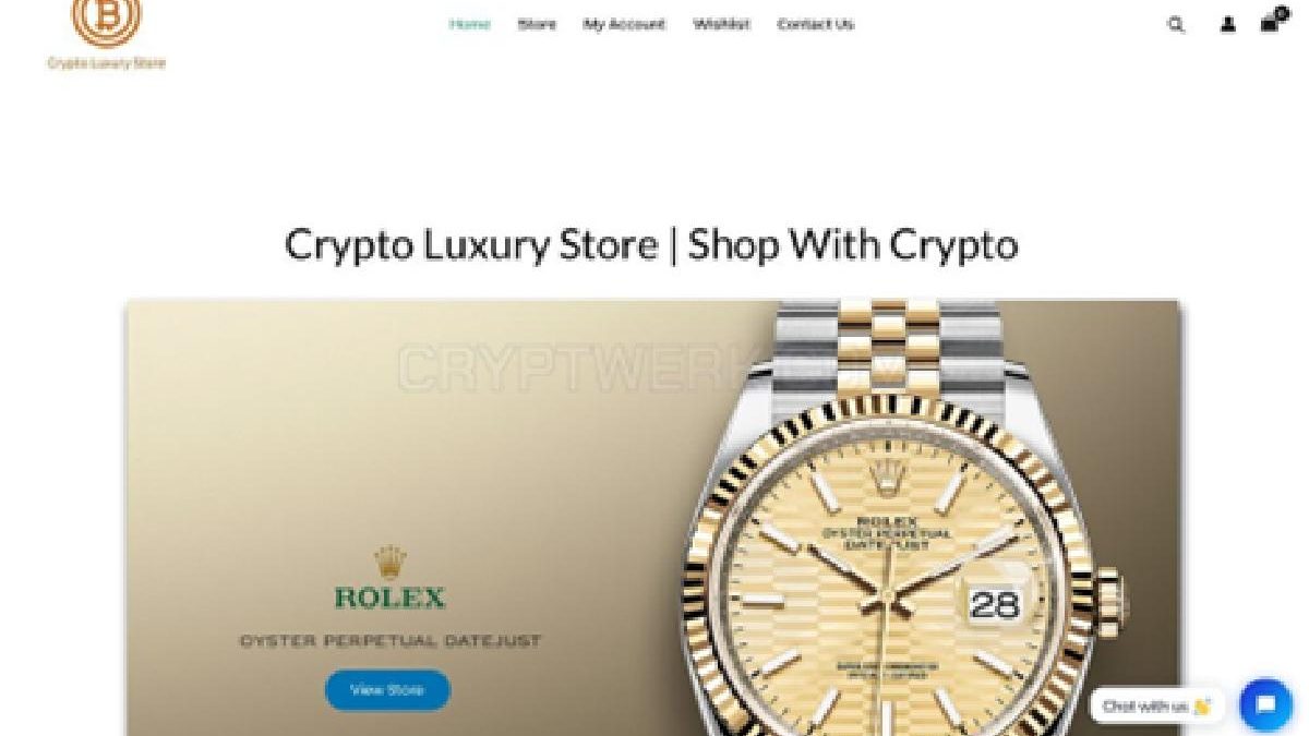Shop with crypto at Crypto Luxury Store