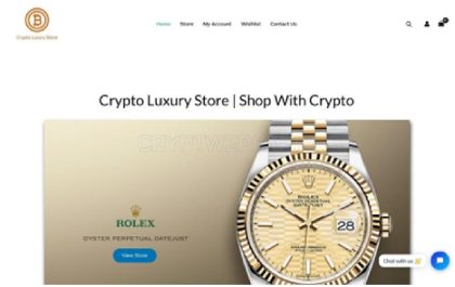 Shop with crypto at Crypto Luxury Store