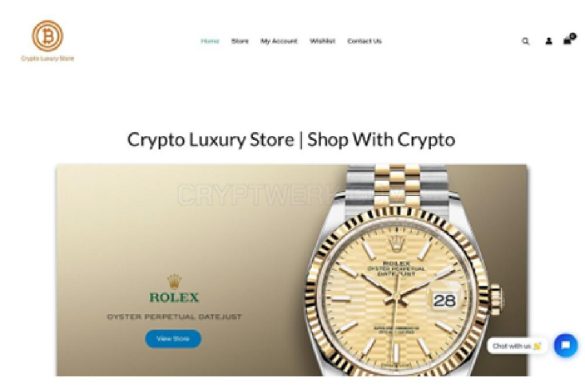 Shop with crypto at Crypto Luxury Store