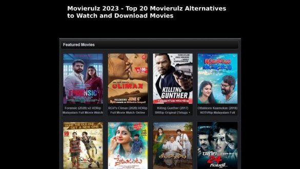 Movierulz 2023 - Top 20 Movierulz Alternatives to Watch and Download Movies