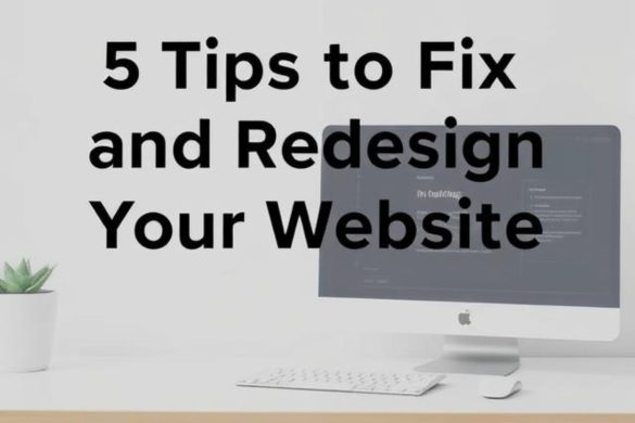 5 Tips to Fix and Redesign Your Website