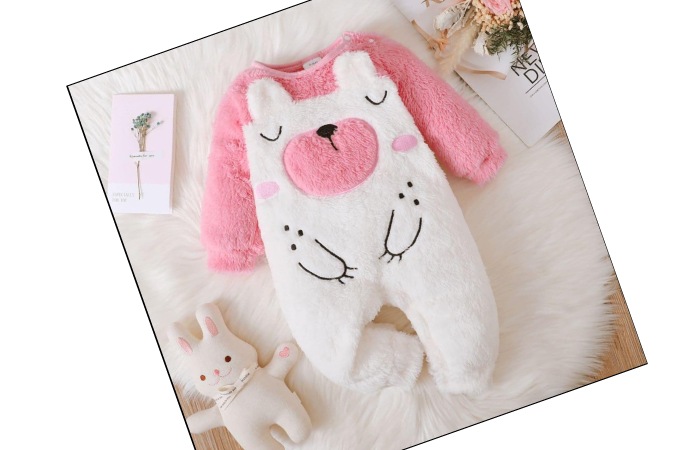 The Baby Girl Long-sleeve Thermal Jumpsuit