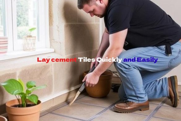 lay cement tiles quickly and easily