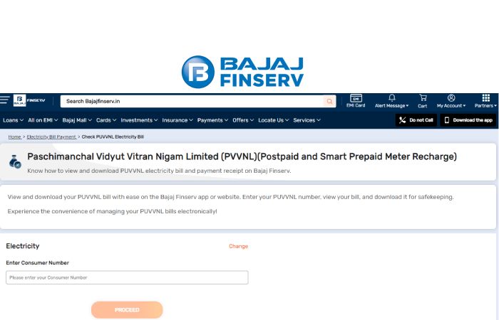Bajajfineserv bill