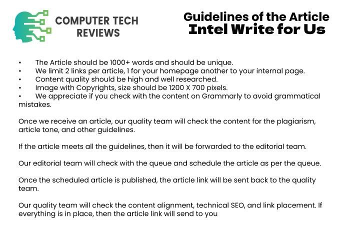 Intel Write for Us Guidelines