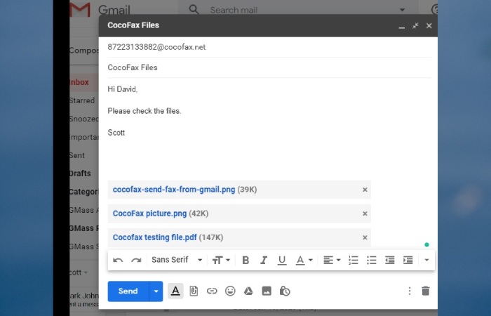 CocoFax files