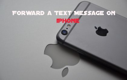 Forward a Text Message On iPhone
