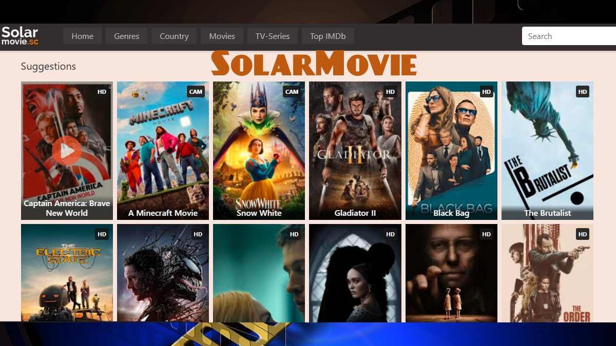 SolarMovie 2025 – HD Movies Download Website