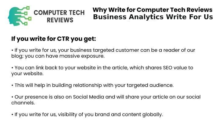 Business Analytics why Write For Us