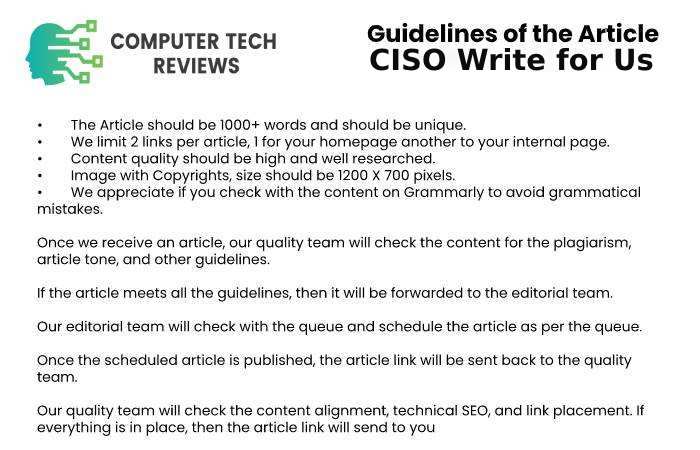 CISO Guidelines Write For Us