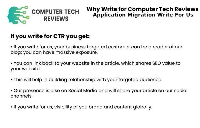 Application Migration why Write For Us