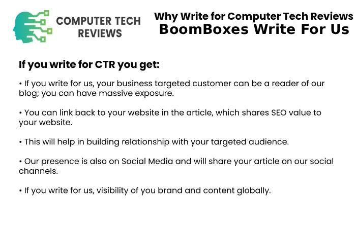 BoomBoxes why Write For Us