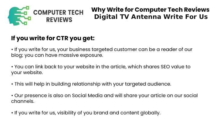 Digital TV Antenna why Write For Us